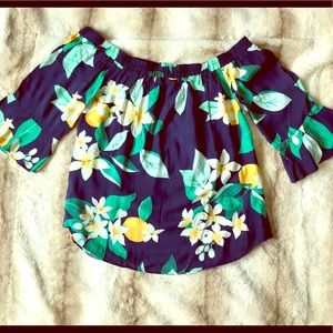 Old Navy Off Shoulder Bell Sleeve Top